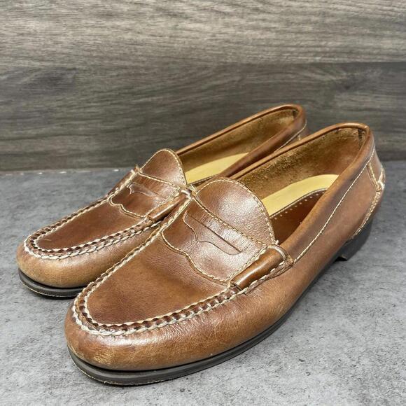 Johnston Murphy Shoes Mens Size 10.5 Brown Leather Penny Loafers Slip On Dress main image 6